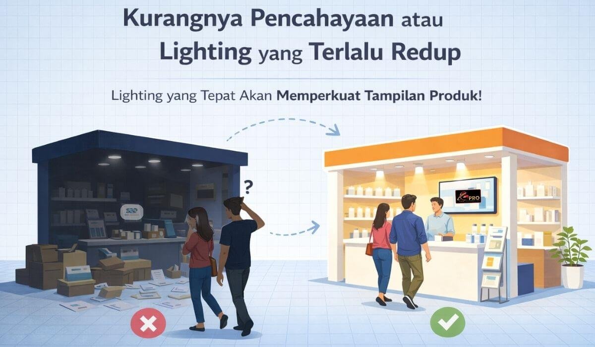 Contoh Pencahaan pada Booth Pameran