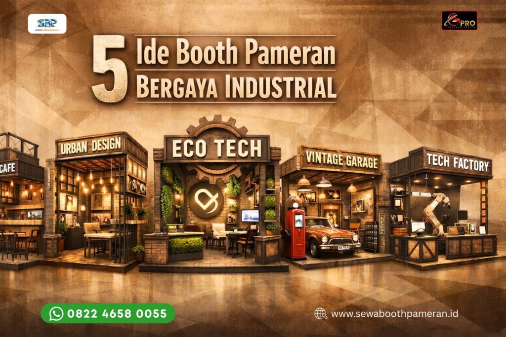 5 Ide Booth Pameran Bergaya Industrial