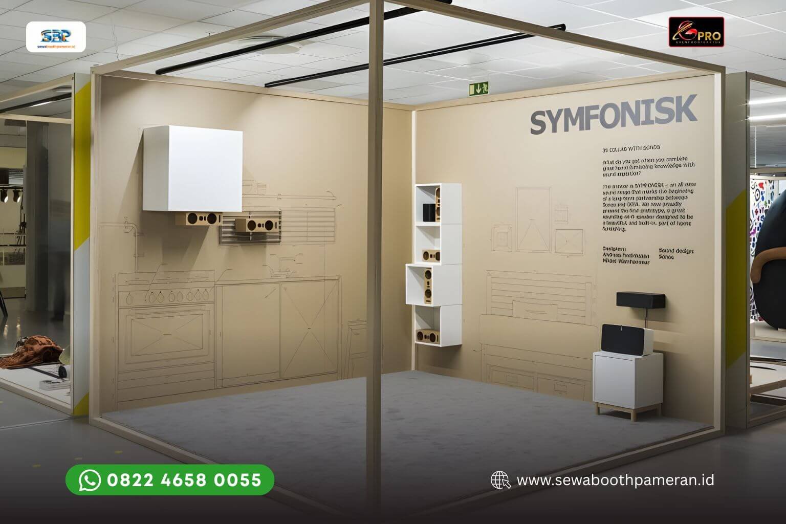 Booth Symfonisk by IKEA bergaya Industrial