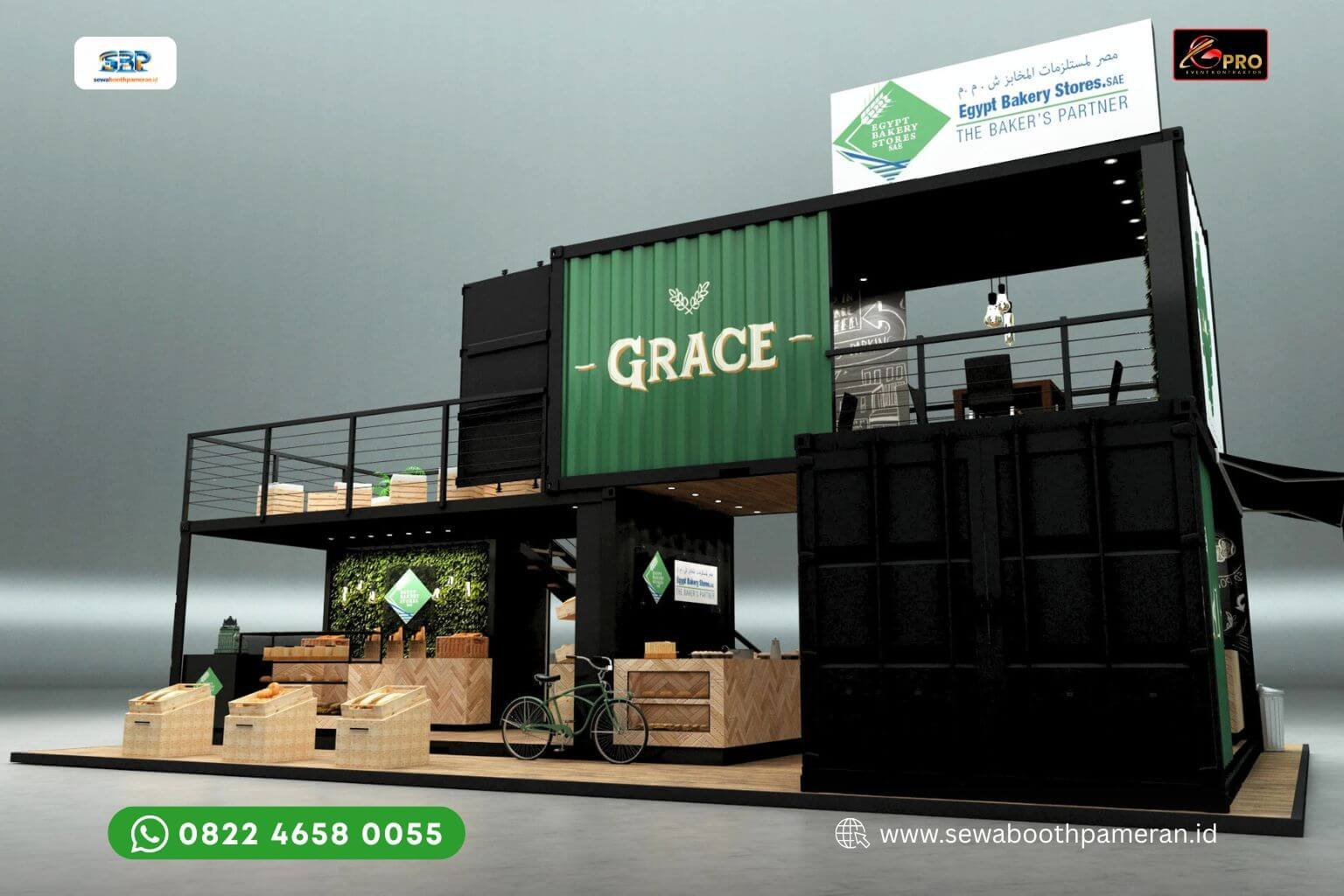 Konsep Booth Industrial Grace