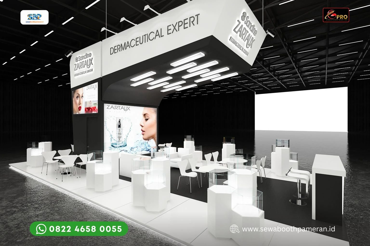 Konsep Ide Booth Pameran Open Space Tanpa Sekat