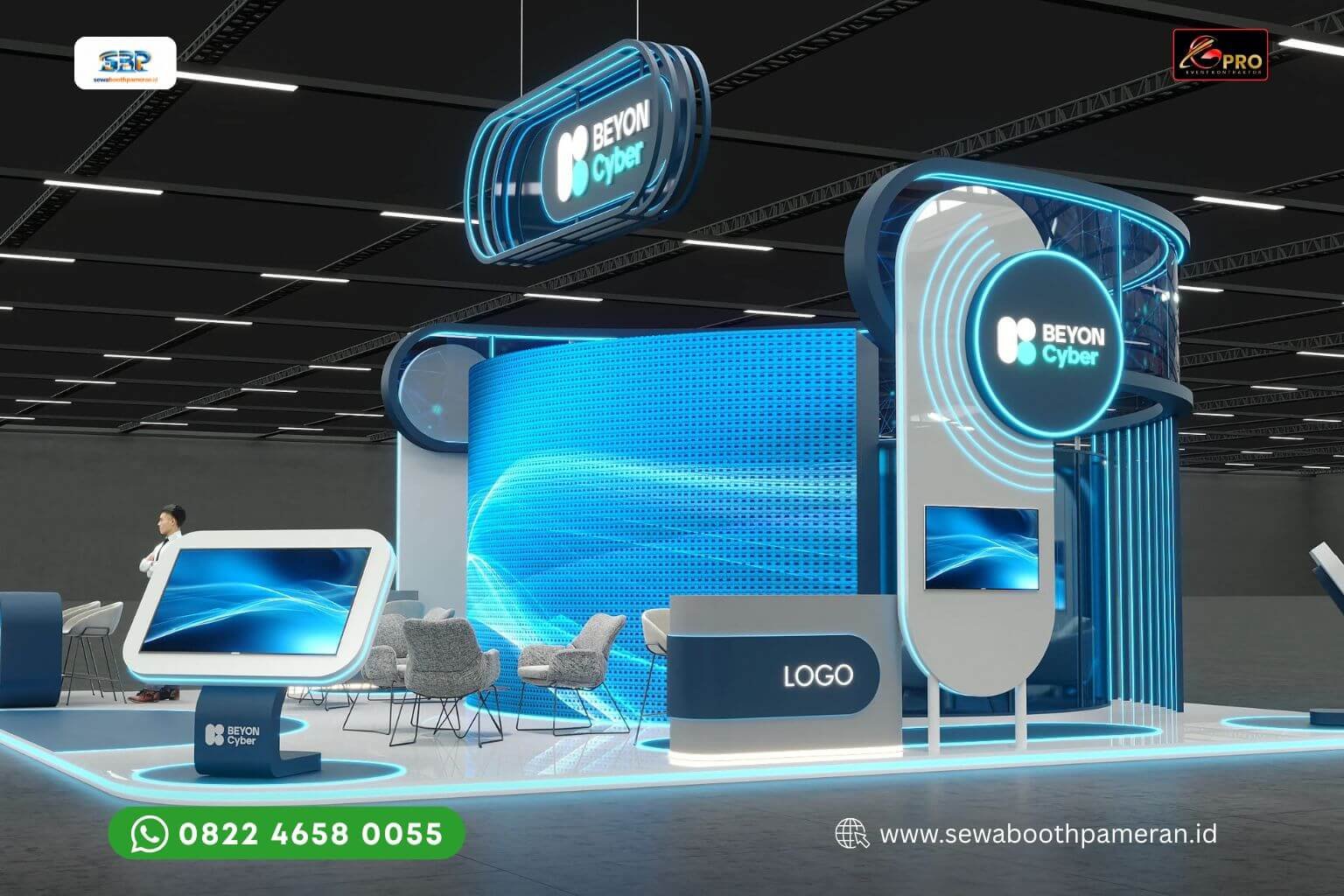 Konsep Booth Pameran dengan Touch Screen