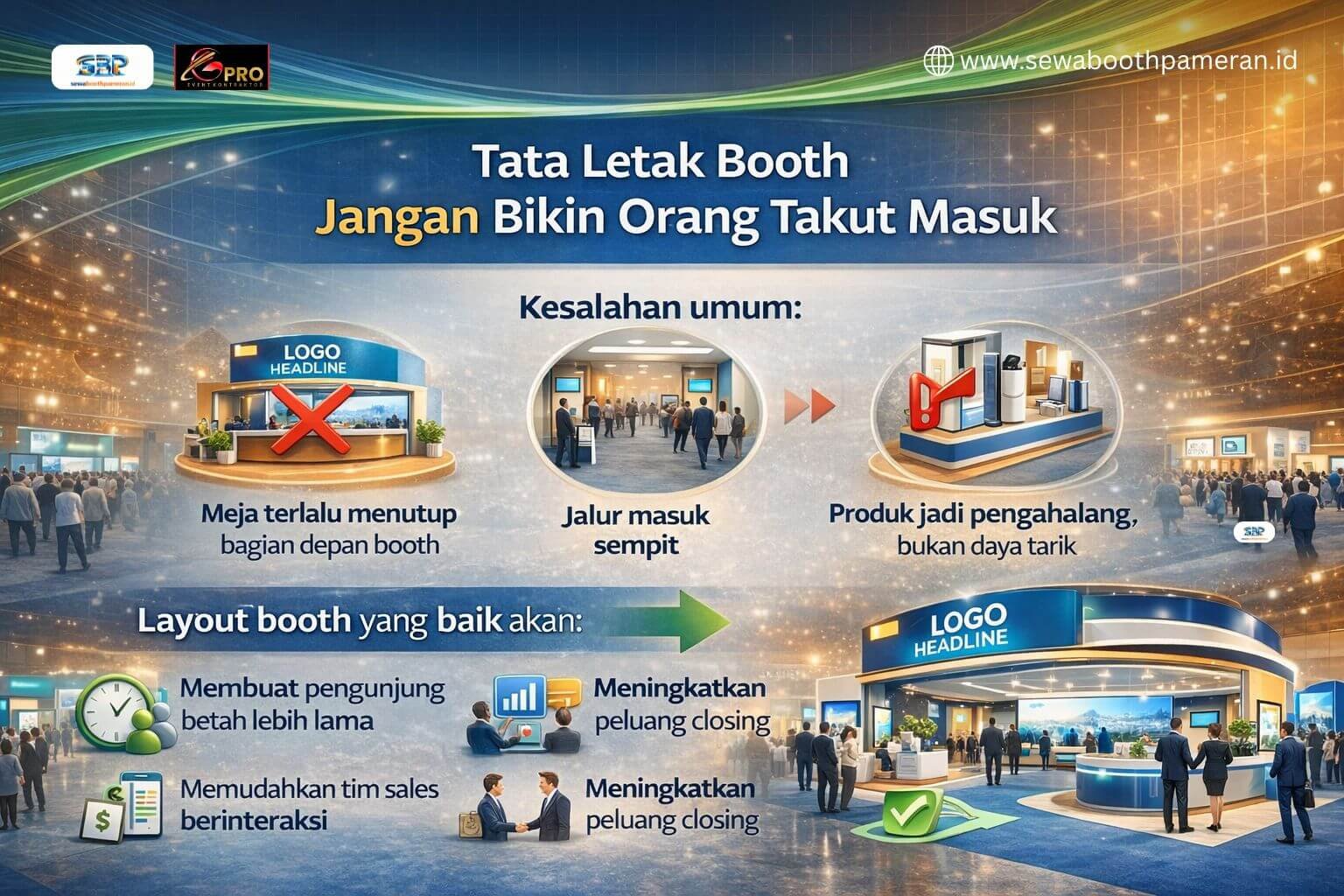 Tata Letak Booth Jangan Bikin Orang Takut Masuk