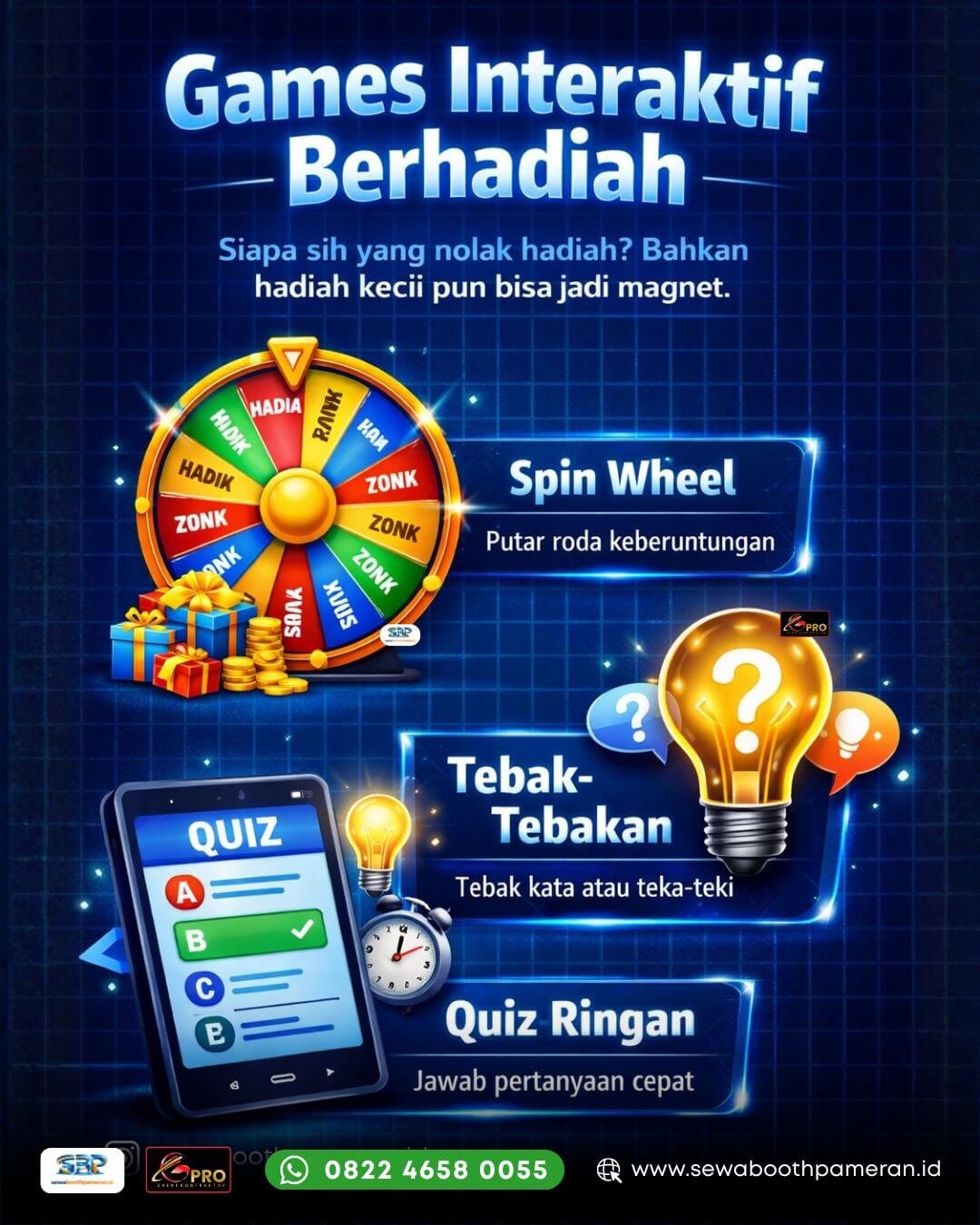 infografik games interaktif berhadiah