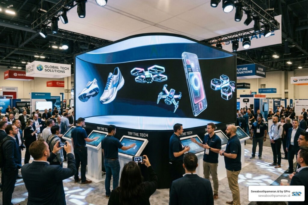 ilustrasi giant LED video wall