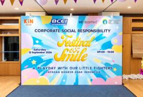 Showcase Backdrop Festival of Smile di Kin Space SCBD: Sentuhan Menawan Sewaboothpameran.id