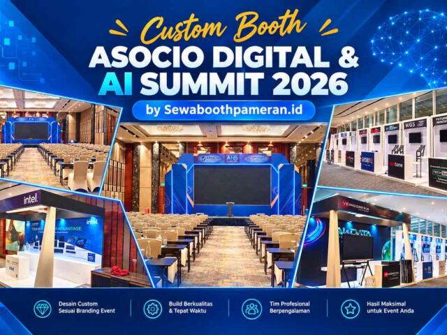 Custom Booth ASOCIO Digital & AI Summit 2026 by Sewaboothpameran.id