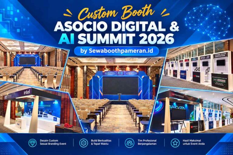Custom Booth ASOCIO Digital & AI Summit 2026 by Sewaboothpameran.id